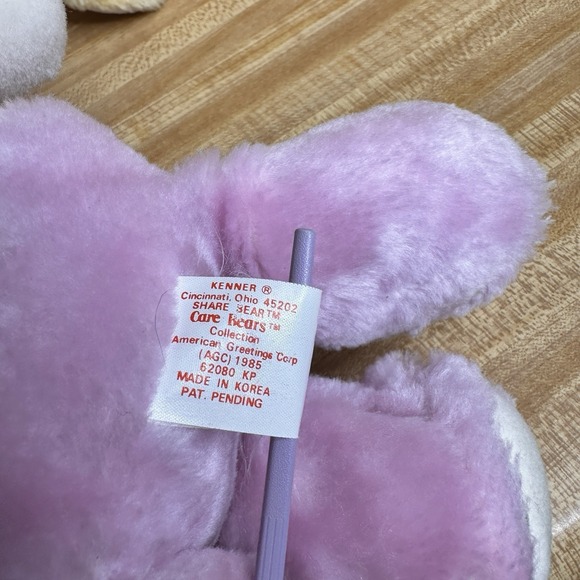 Vintage Care Bears Plush Toy 4pc Lot Good Luck, Tenderheart, Share, Funshine Toy - Picture 9 of 16